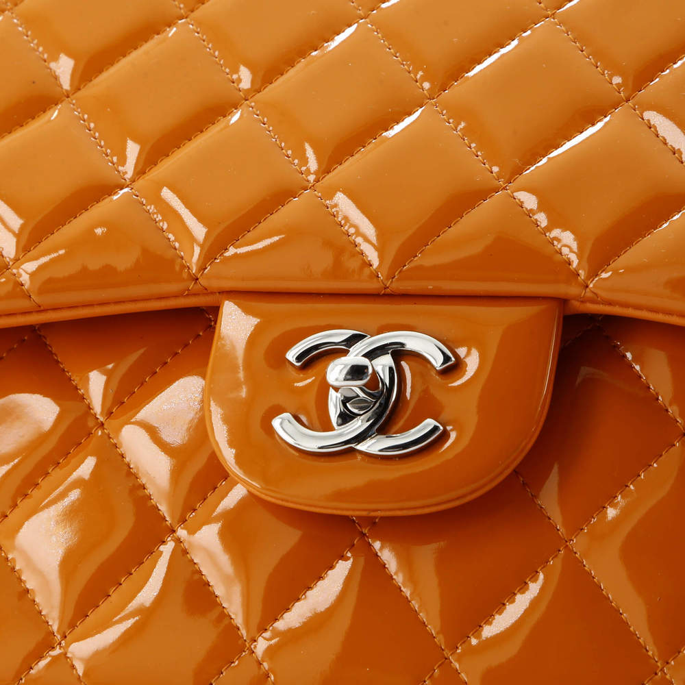 Chanel Jumbo Classic Double Flap Bag Quilted Patent - Picture 6 of 8